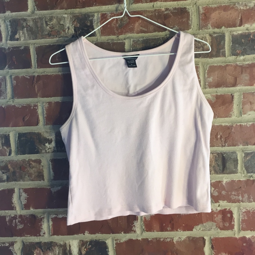 pale pink crop top
